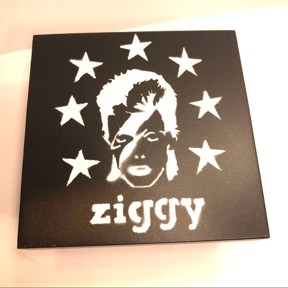 ⚡️ZIGGY Stardust David Bowie inspired Rocker Box 4.5”x2.5” graffiti handmade - Picture 11 of 13